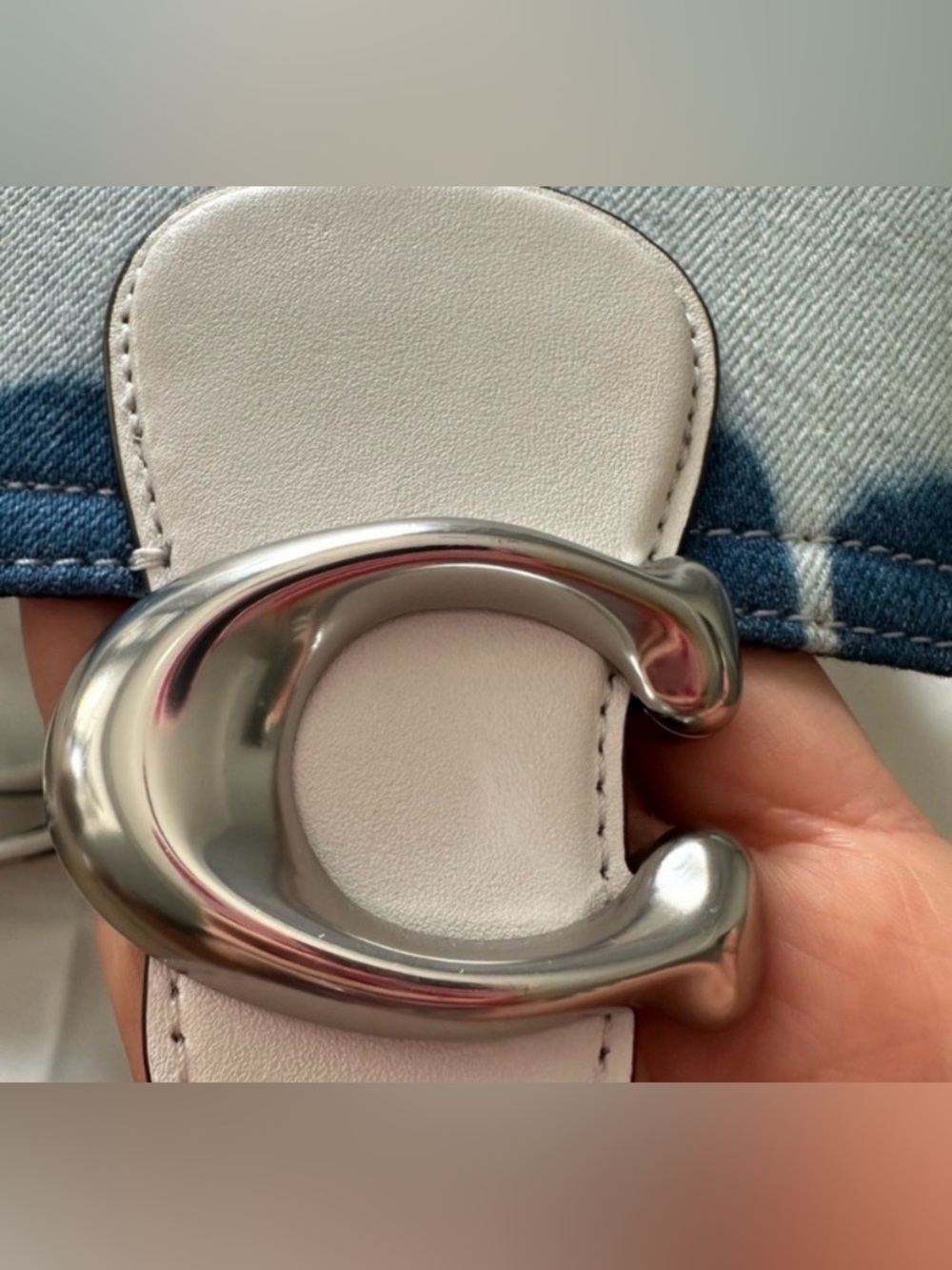 Coach 1941 Blue Tie-Dye denim Crossbody/or shoulder bag.SOLD OUT EVERYWHERE - Picture 4 of 5